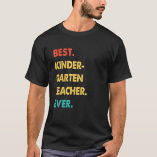 Camiseta Retro Mejor Maestro De Jardín De Niños De La Histo