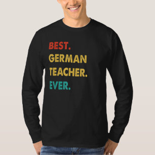 Camiseta Retro Mejor Profesor Alemán De La Historia