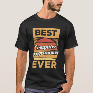 Camiseta Retro Mejor Programador Informático Ever Programac