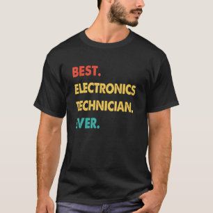 Camiseta Retro Mejor Técnico De Electrónica