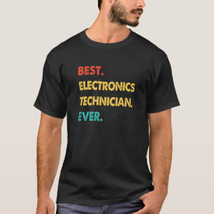 Camiseta Retro Mejor Técnico De Electrónica