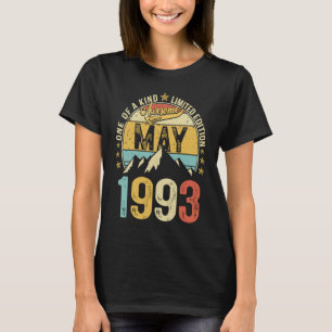 Camiseta Retro Mens 30º cumpleaños 30 años alucinante mayo