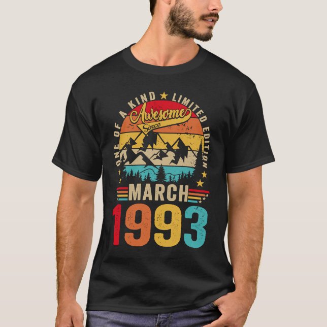 Camiseta Retro Mens 30 cumpleaños 30 años alucinantes 1 de  (Anverso)
