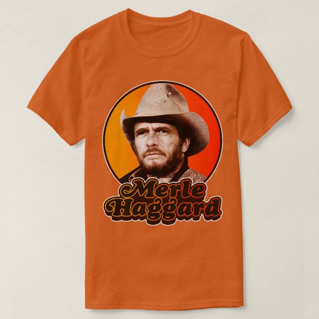 Camiseta Retro Merle HaggardDesign (Diseño del anverso)