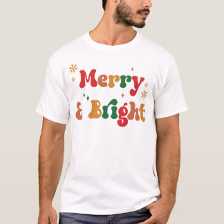 Camiseta Retro Merry & Bright v2