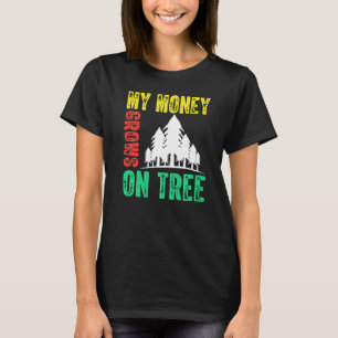 Camiseta Retro Mi Dinero Crece En Árbitro De Árboles