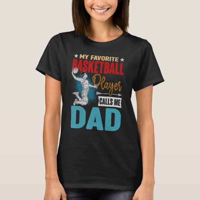 Camiseta Retro Mi jugador favorito de baloncesto me llama a (Anverso)