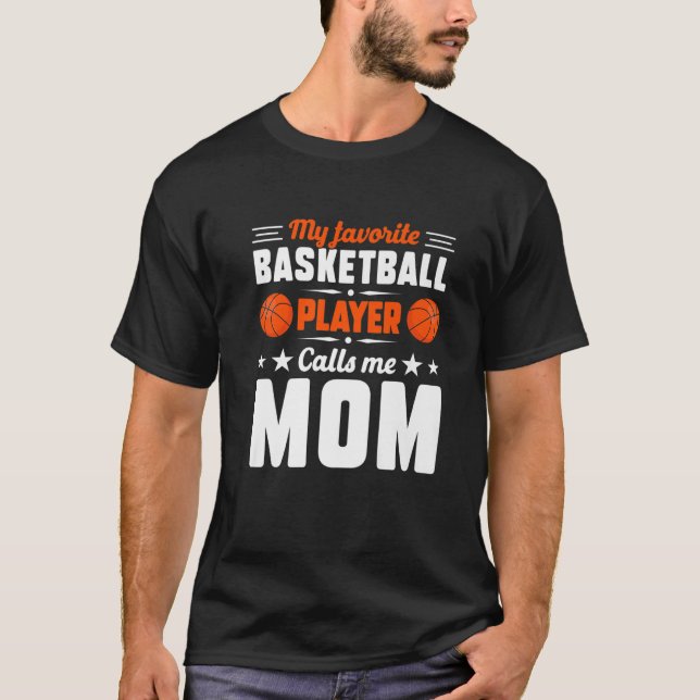 Camiseta Retro Mi jugador favorito de baloncesto me llama m (Anverso)
