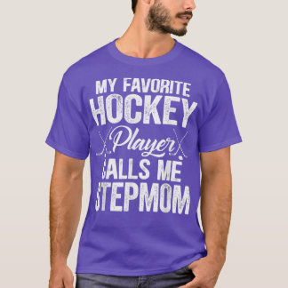Camiseta Retro Mi jugador favorito de hockey me llama Stepm