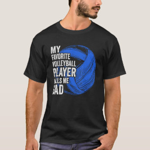 Camiseta Retro Mi jugador favorito de voleibol me llama pap