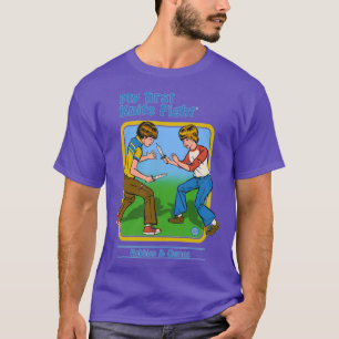 Camiseta Retro mi lucha con cuchillo de lucha Mi primera pe