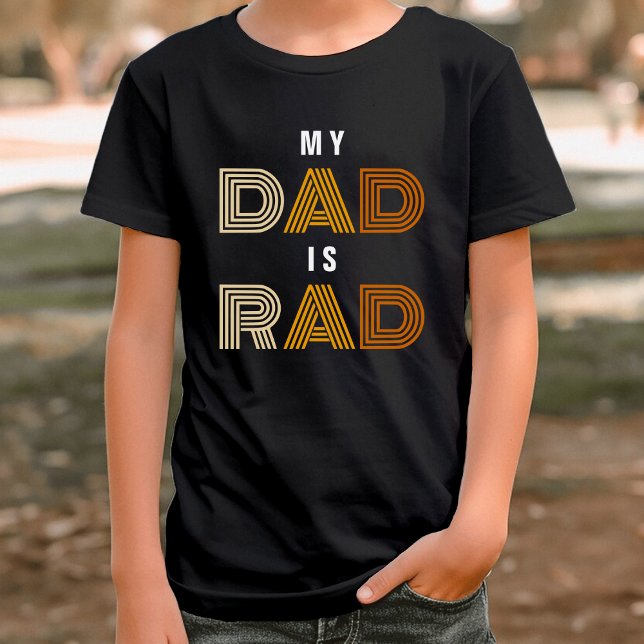 Camiseta Retro Mi papá es el día del padre de los niños de  (Retro Rad Dad )