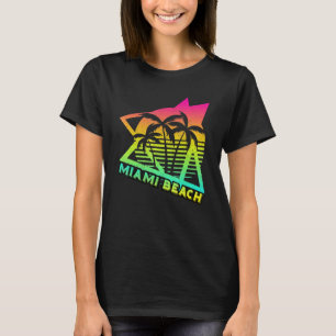 Camiseta Retro Miami Beach 70 Hombres Vintage estilo años 8