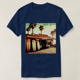 Camiseta Retro   Miami Beach   Surf Shop   Unisex   Camiset