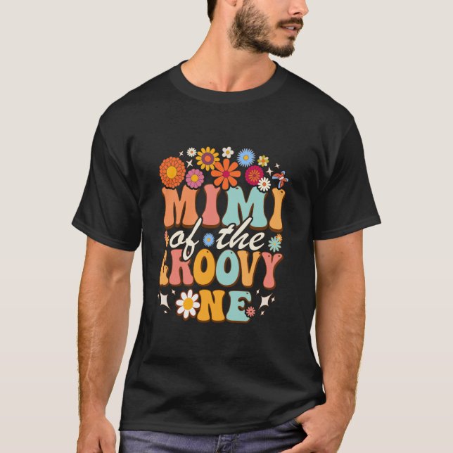 Camiseta Retro Mimi de Groovy un parto familiar coincidente (Anverso)
