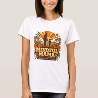 Camiseta Retro Mindful Mama Atardecer