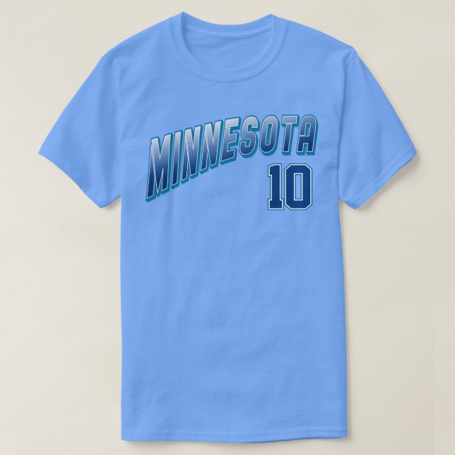 Camiseta Retro Minnesota Número 10 1 (Diseño del anverso)