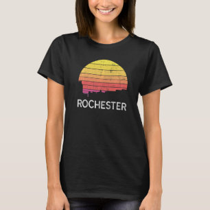 Camiseta Retro Minnesota Rochester Skyline Vintage Urban Bu