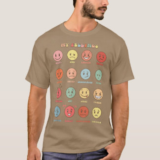 Camiseta Retro Mis Sentimientos Emoción Enfrenta Salud Ment