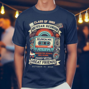 Camiseta Retro Mixtape Vintage High School Class Reunion