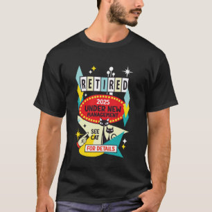 Camiseta Retro Moderno de Mitad de Siglo Bajo Nueva Adminis