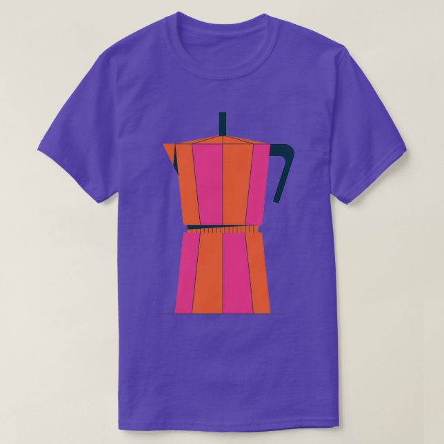 Camiseta Retro Moka Pot for Coffee Lovers (Diseño del anverso)