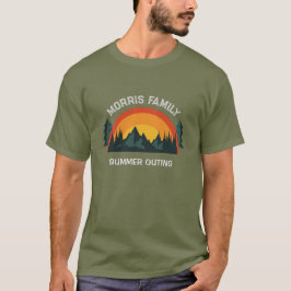 Camiseta Retro Montaña de vacaciones para familias