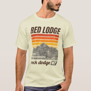 Camiseta Retro Montaña Red Lodge Montana Vintage
