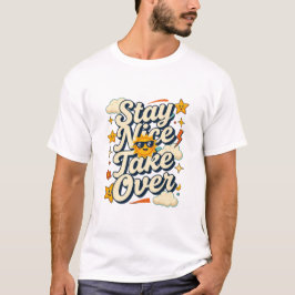 Camiseta Retro Motivacional de Moda con Mensaje Po