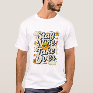 Camiseta Retro Motivacional de Moda con Mensaje Po