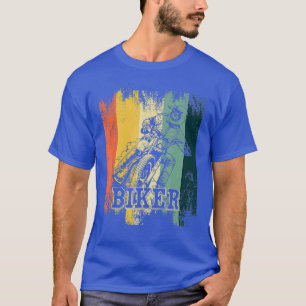 Camiseta Retro Motocross Biker Motorbiker Dirt Road Off