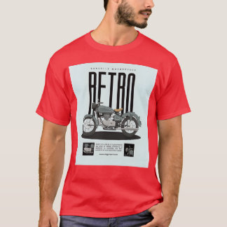 Camiseta Retro Motorcycle Poster friend