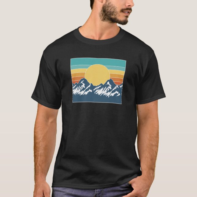 Camiseta retro mountain  (Anverso)