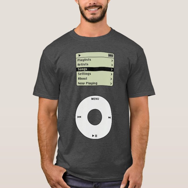 Camiseta Retro MP3 Player Pod Musicech Costume friends retr (Anverso)