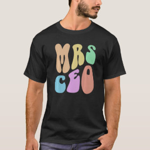 Camiseta Retro MRS CEO Wife MAMA Pequeña Dueña de Negocios 
