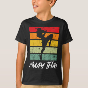 Camiseta Retro Muay Thai Vintage Mma Martial Arts Tailandia