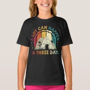 Camiseta Retro Mucho Puede Ocurrir En Tres Días De Pascua M