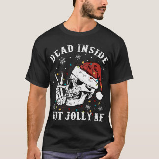 Camiseta Retro Muerto Dentro Pero Jolly Af Navidades De Esq