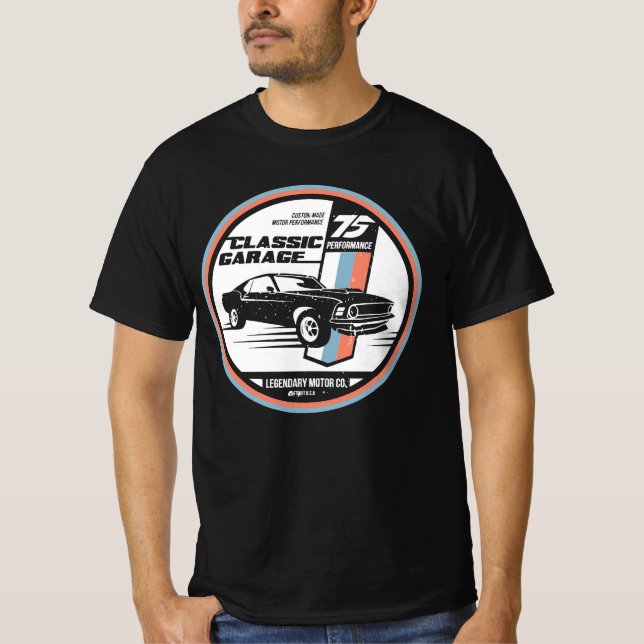 Camiseta Retro Muscle Car Revival (Anverso)