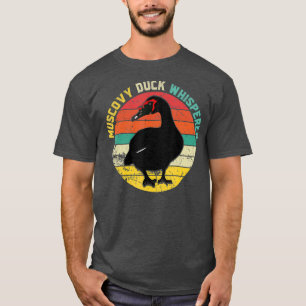 Camiseta Retro Muscovy Duck Whisperer Gracioso Pato de agri