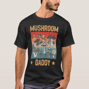 Camiseta Retro Mushroom Daddy Mycology Fungi Foraging Lover