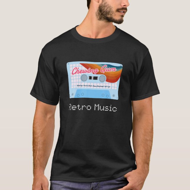 Camiseta Retro Music Cassette Tape 80S 90S Music Lover (Anverso)