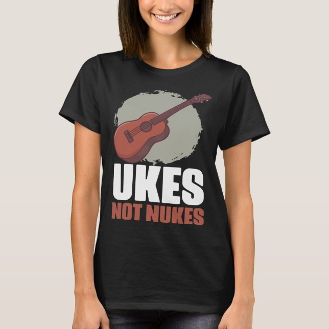 Camiseta Retro Music Instruments Ukulele Guitars for Instru (Anverso)