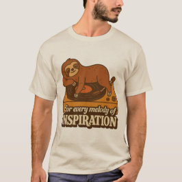 Camiseta Retro Music Lover Cute Animal Graphic Tee