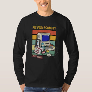 Camiseta Retro Music Player 1980 Cinta Cassette Cd Musi