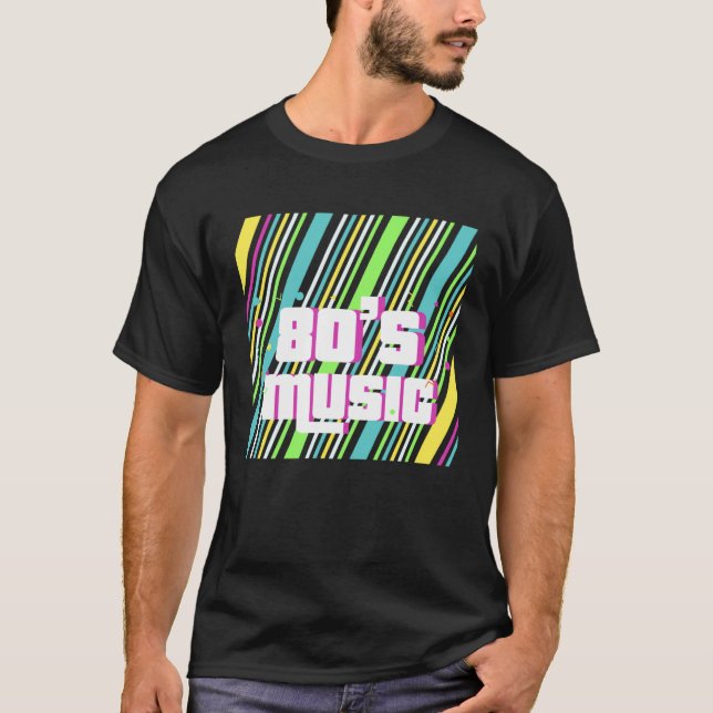 Camiseta Retro musical de los años 80 (Anverso)
