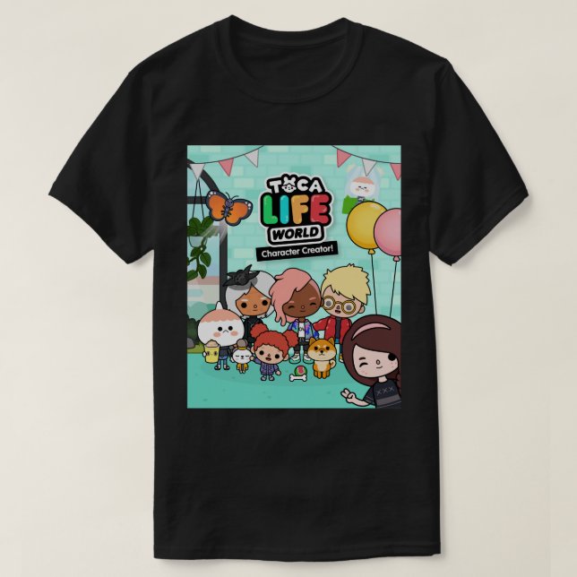 Camiseta Retro musical Manga Toca Boca Anime Cute Gif (Diseño del anverso)