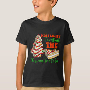 Camiseta Retro Muy Probable De Comer Todo El Árbol De Navid
