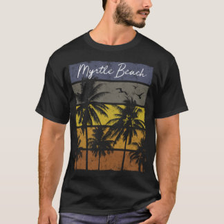 Camiseta Retro Myrtle Beach Imprimir navidades de vacacione