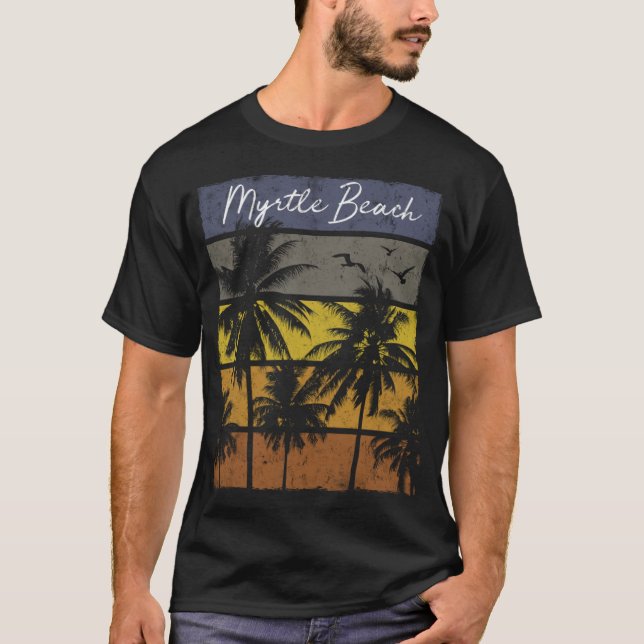 Camiseta Retro Myrtle Beach Imprimir navidades de vacacione (Anverso)